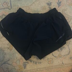 Navy low-rise 2.5 hottie hot shorts